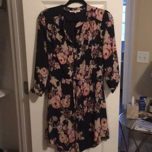 Floral long sleeve dress
